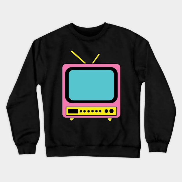 80s 90s nostalgia TV CMYK Crewneck Sweatshirt by NostalgiaUltra